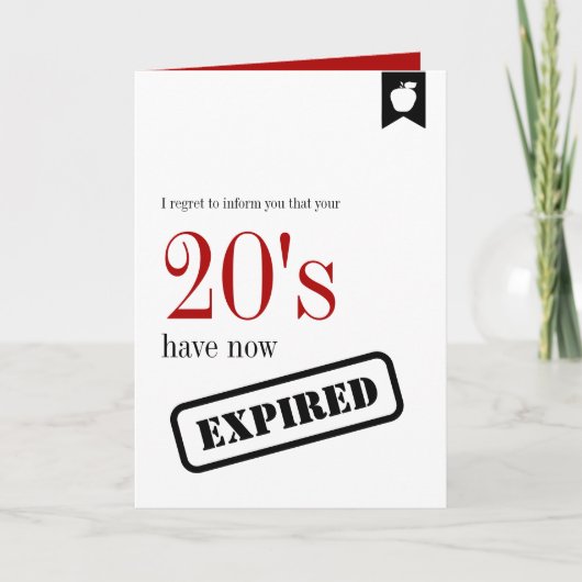 Jalon Anniversaire Expiré 30e Anniversaire Carte (Devant)