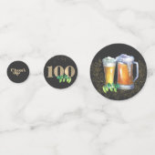 Jalon Anniversaire Personnalisé Confetti (Devant)