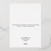 Jalon Merci Pour Donner Votre Meilleure Carte Foil (Verso)