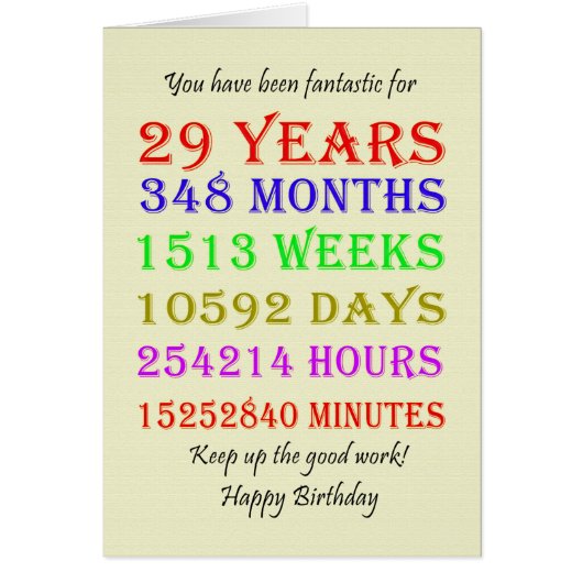 Jalons du 29e anniversaire (Devant)