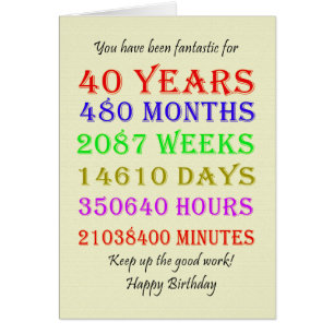 Jalons du 40e anniversaire