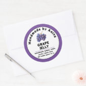 Jam de raisin moderne ou Étiquette Jelly Canning J (Enveloppe)