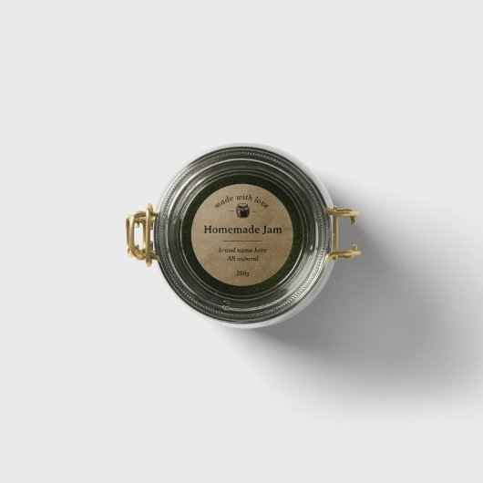 Jam en conserven Jar Lid Label Sticker