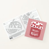 Jam en Gingham Personalized Recipes Notitieboek (Binnen)