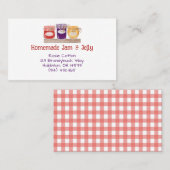 Jam et Jelly Carte de visite (Devant / Derrière)