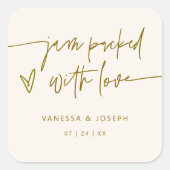 Jam Favoriet Wedding Product Label Business Sticke (Voorkant)