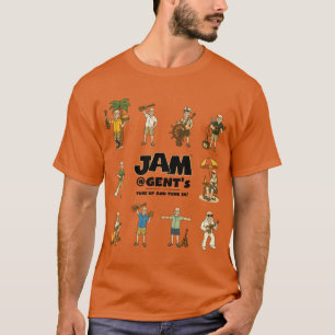 JAM Heren met Cartoon Uke Heren vriend vriend T-shirt