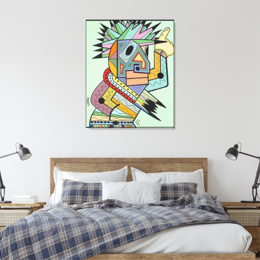 "Jam in Brooklyn" door Ruchell Alexander Canvas Afdruk (Insitu (Slaapkamer))