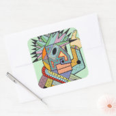 Jam in Brooklyn Vierkante Sticker (Envelop)