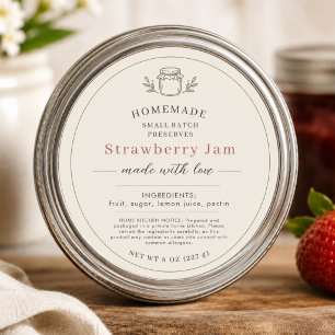 Jam Inblikken Voedselwet Ingredienten Pot Etiket