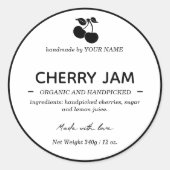 Jam Jar Label Packaging-ontwerp (Voorkant)