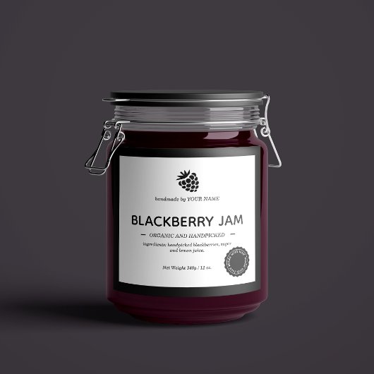Jam Jar Label Packaging-ontwerp Sparkling Wijnetiket