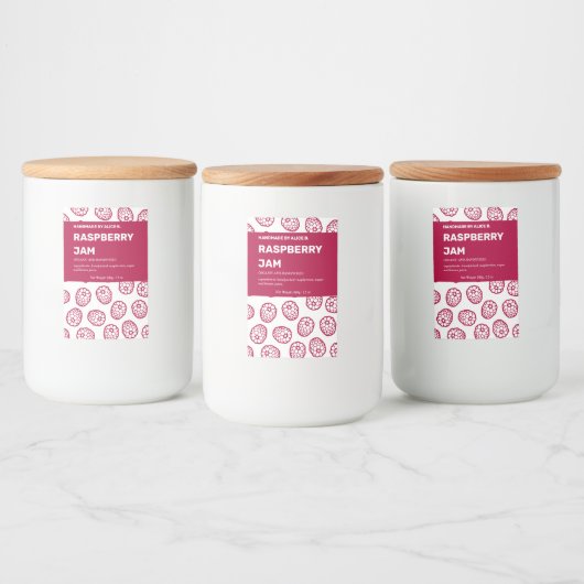 Jam Jar Label Packaging-ontwerp Voedselcontainer Etiket (Flessen)