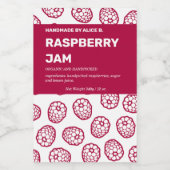 Jam Jar Label Packaging-ontwerp Voedselcontainer Etiket (Enkel label)