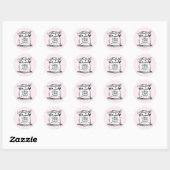 Jam Jar Sketch Ronde Sticker (Vel)