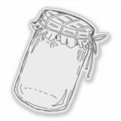 Jam Jar Sticker (Voorkant)