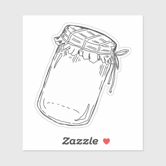 Jam Jar Sticker (Vel)