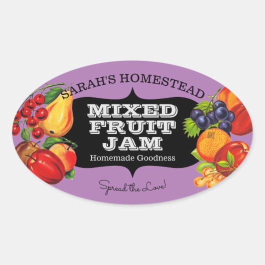 Jam Label Fruit-reserve (Voorkant)