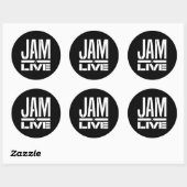 Jam Logo Sticker - Zwart (Vel)