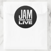 Jam Logo Sticker - Zwart (Tas)