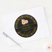 Jam noir vintage or maison Peach Étiquette (Enveloppe)