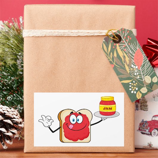 Jam op Toast Rechthoekige Sticker