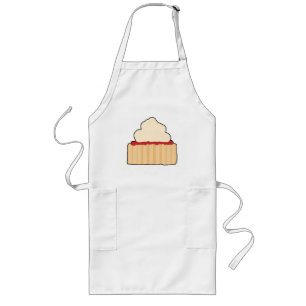 Jam Scone met Cream Topping. Lang Schort
