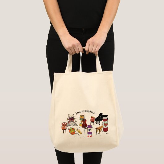 Jam-sessie Tote Bag (Voorkant (product))