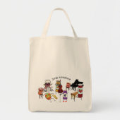 Jam-sessie Tote Bag (Voorkant)