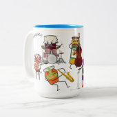 Jam Session Mug Tweekleurige Koffiemok (Voorkant links)