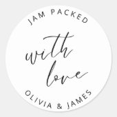 Jam verpakt met liefde Stickers (Voorkant)