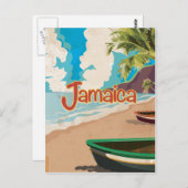  Jamacia Travel Poster Briefkaart (Voorkant / Achterkant)