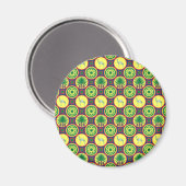Jamahiri ® Libya | Africa Pattern Magneet (Voorkant / Achterkant)