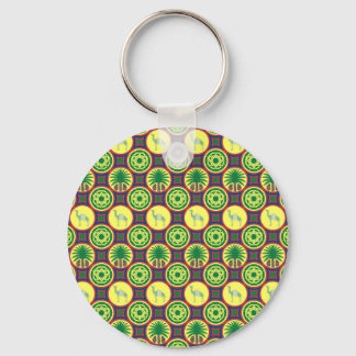 Jamahiri ® Libya | Africa Pattern Sleutelhanger