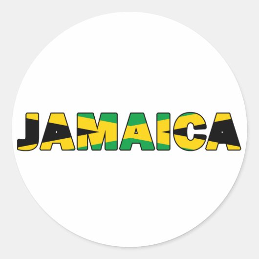 Jamaica 007 ronde sticker (Voorkant)