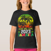 Jamaica 2023 Hier komen we meisje T-Shirt (Voorkant)