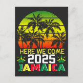 Jamaica 2025 - Hier komen we Briefkaart (Voorkant)