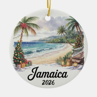 Jamaica 2026 Kerst Ornament Caribisch Strand Tr