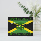 Jamaica 50 Celebration Briefkaart (Staand voorkant)