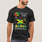 Jamaica 50e Verjaardagsuitje Meisjes Matching T Sh T-shirt (Voorkant)