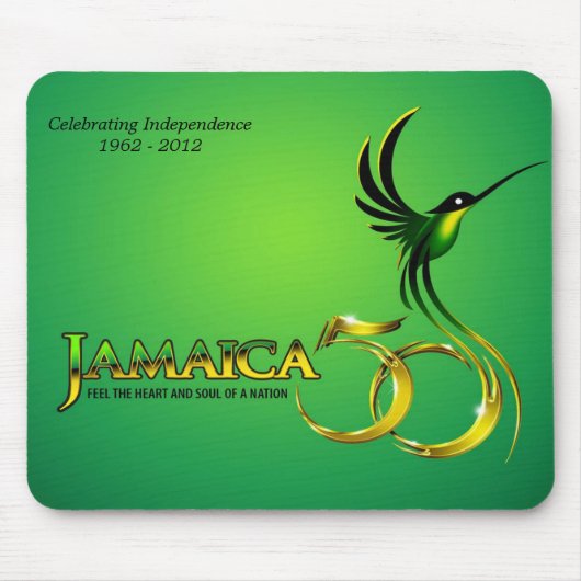 Jamaica 50th Mousepad Muismat (Voorkant)