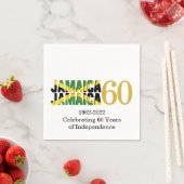 JAMAICA 60e Jubileum Onafhankelijkheidspapier Servet (Insitu)