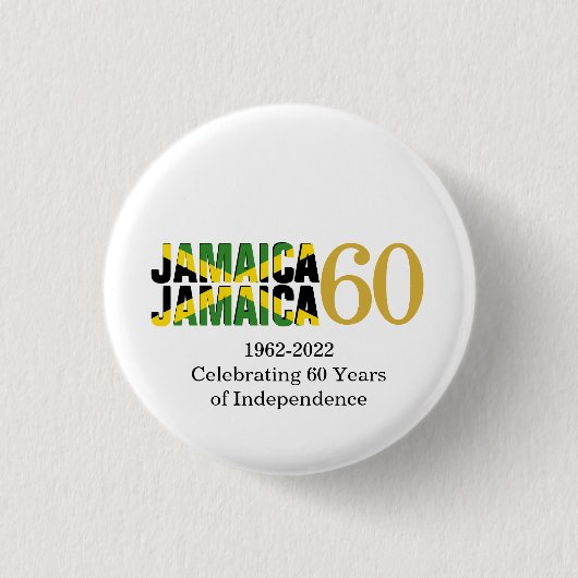JAMAICA 60ste Jubileum Onafhankelijkheid Ronde Button 3,2 Cm (Voorkant)