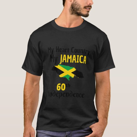Jamaica 60ste Onafhankelijkheidsdag Mijn Jamaica M T-shirt (Voorkant)