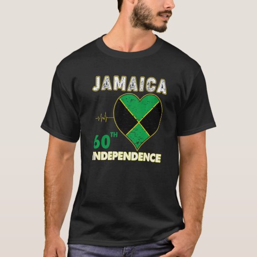 Jamaica 60th independence Day 1962 2022 Jamaican M T-shirt (Voorkant)