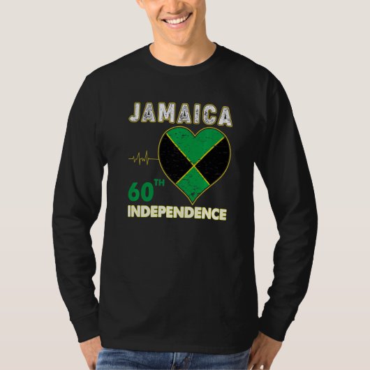 Jamaica 60th independence Day 1962 2022 Jamaican M T-shirt (Voorkant)