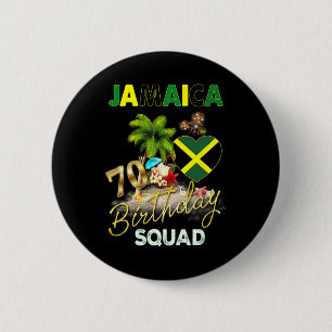 Jamaica 70e verjaardag Crew 70-jarige meisjesreis Ronde Button 5,7 Cm