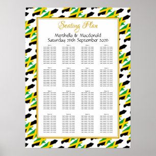 JAMAICA Aangepaste bruiloft Opvang 160 Zitplaatsen Poster