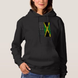 Jamaica American Grows Jamaican Roots Carribean Pr Hoodie