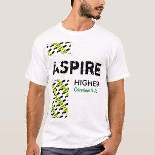 Jamaica ASPIRE HOGER Christelijke scripts T-shirt